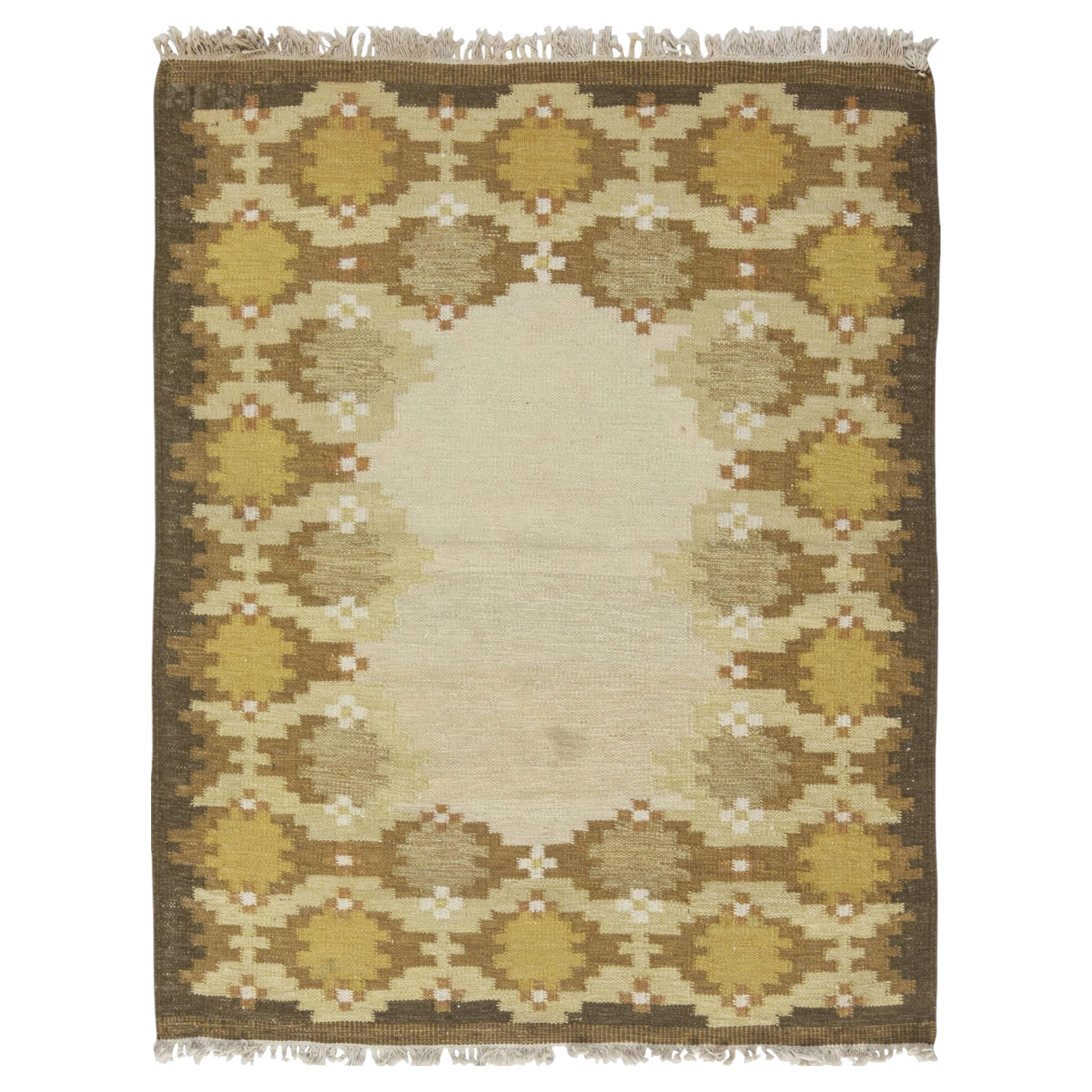 Scandinavian Vintage Beige Rya Carpet by Laila Karttunen by Doris ...