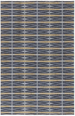 Doris Leslie Blau Scandinavian Vintage Geometric Flatweave Carpet Double-Sided
