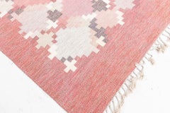 Doris Leslie Blau Scandinavian Vintage Gray Flatweave Carpet By Ingegerd Silow