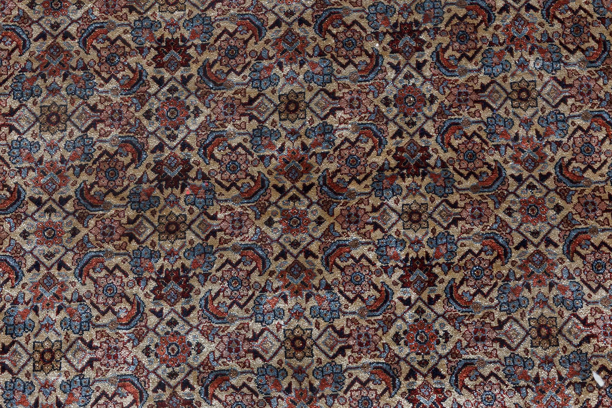 Égyptien Doris Leslie Blau Small Vintage Egyptian Handmade Silk Rug en vente