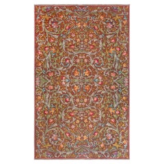 Doris Leslie Blau Spanish Vintage Floral Brown Carpet (Size Adjusted)
