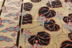 Doris Leslie Blau Striking 1920s Irish Donegal Rug with Stylized Flora Motif