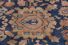 Doris Leslie Blau Sultanabad Antique Allover Floral Cream Beige Rug - c. 1880