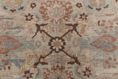 Doris Leslie Blau Sultanabad Antique Allover Floral Rug In Warm Tan, - c. 1880