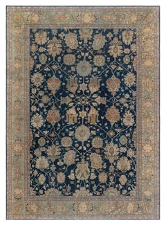 Doris Leslie Blau Sultanabad Antique Allover Floral Warm Tan Carpet - c. 1920