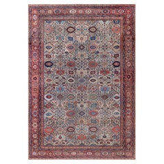 Doris Leslie Blau Sultanabad Rugs antico a trifoglio geometrico beige chiaro - C.C. 1880