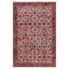 Doris Leslie Blau Sultanabad Rugs antico a trifoglio geometrico beige chiaro - C.C. 1920