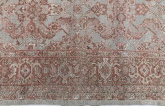 Doris Leslie Blau Sultanabad Rugs antico classico color taupe con ruggine - C.C. 1900