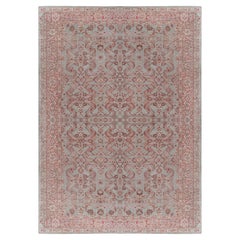 Doris Leslie Blau Sultanabad Rugs antico classico color taupe con ruggine - C.C. 1900