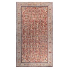 Doris Leslie Blau Sultanabad Antique Floral Allover Ivory Beige Carpet - c. 1920