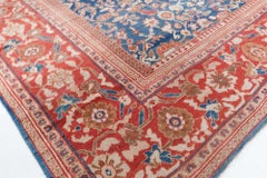 Doris Leslie Blau Sultanabad Antique Floral Allover Light Beige Rug - c. 1900