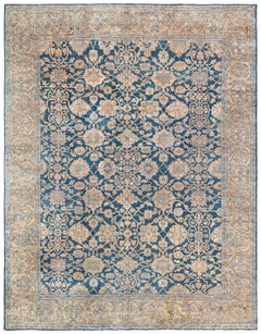 Doris Leslie Blau Sultanabad Antique Floral Allover Warm Tan Carpet - c. 1900
