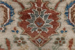 Doris Leslie Blau Sultanabad Antique Floral Allover Warm Tan Rug - c. 1910