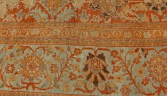 Doris Leslie Blau Sultanabad Antique Floral Allover Warm Tan Rug - c. 1920