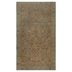 Doris Leslie Blau Sultanabad Antique Floral Allover Warm Tan Rug - c. 1920