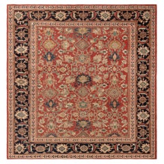 Doris Leslie Blau Sultanabad Antique Floral Allover Warm Tan Rug - c. 1930