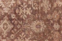 Doris Leslie Blau Sultanabad Antique Floral Classic Taupe Carpet - c. 1900