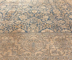 Doris Leslie Blau Sultanabad Antique Oversized Light Beige Carpet - c. 1900
