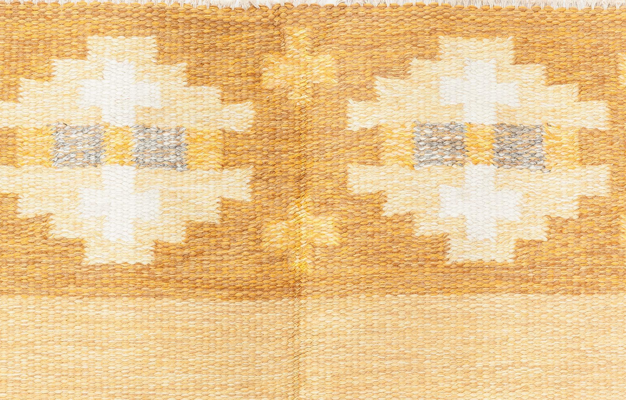 Alfombra sueca de tejido plano Doris Leslie Blau de Birgitta Söderkvist Anudado a mano en venta