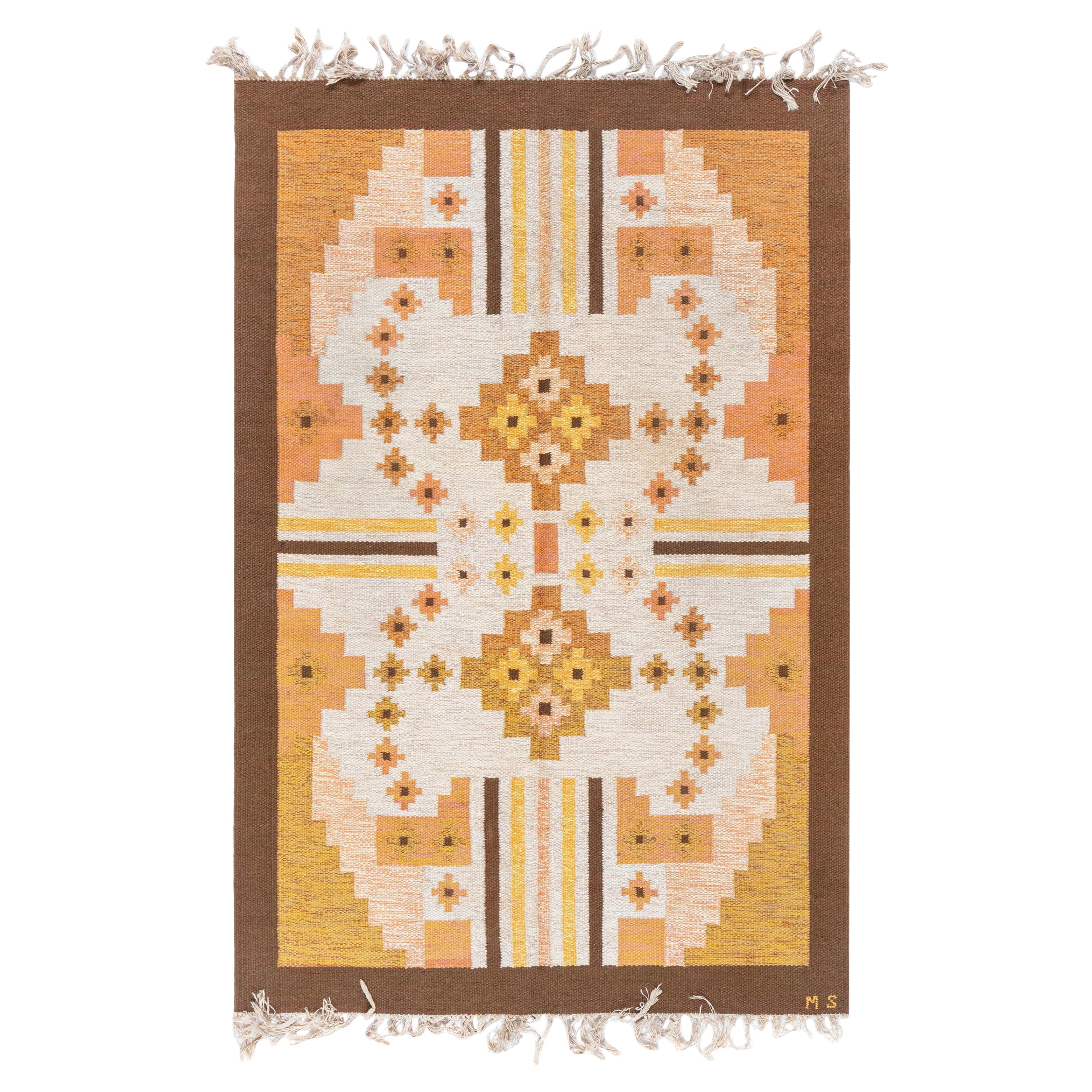 Doris Leslie Blau Swedish Flat Weave Rug by Mary Sandberg