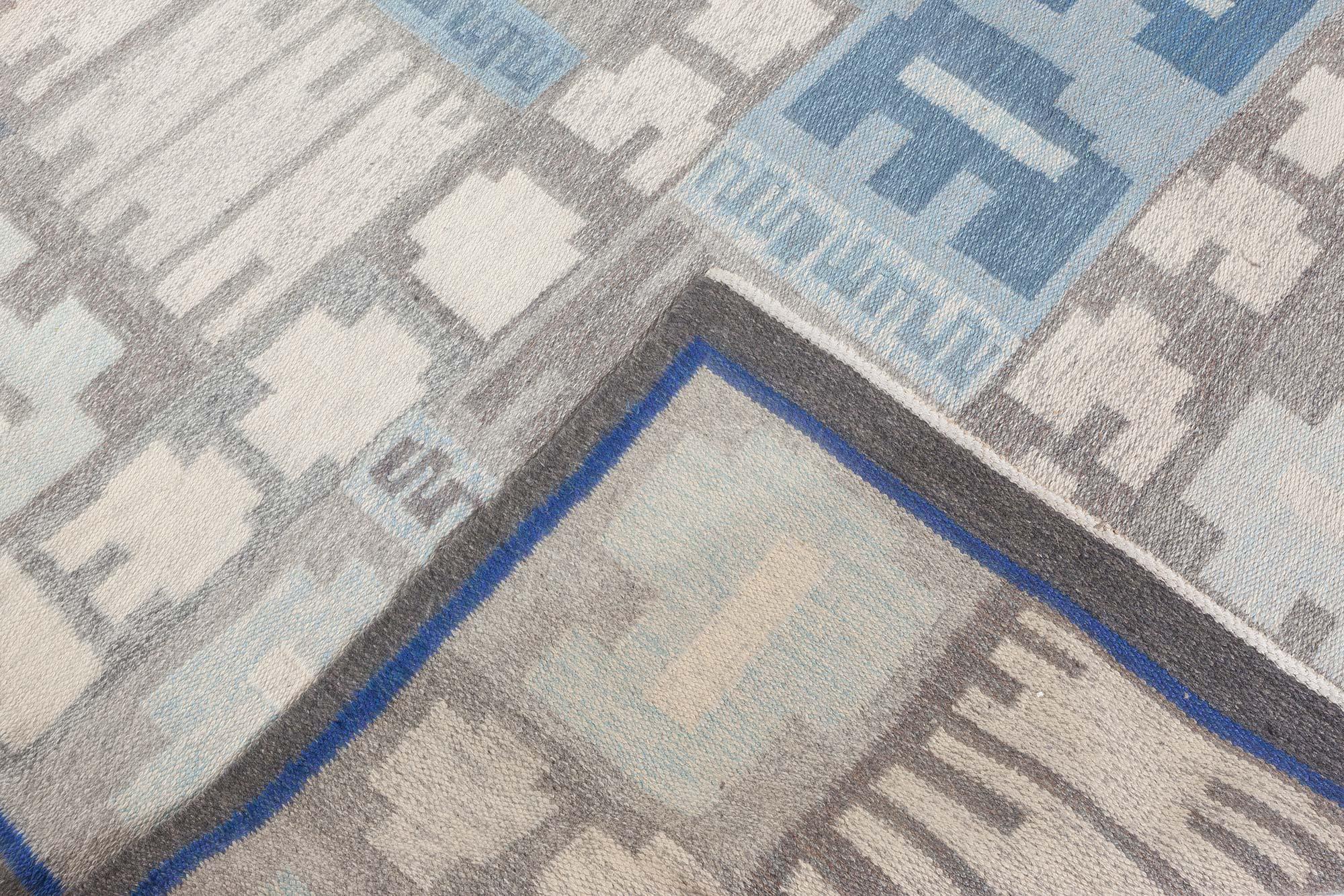 Tapis suédois tissé à plat Doris Leslie Blau par Alice Lund en vente 1