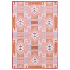 Doris Leslie Blau Swedish Flat Woven Rug by Ingegerd Silow