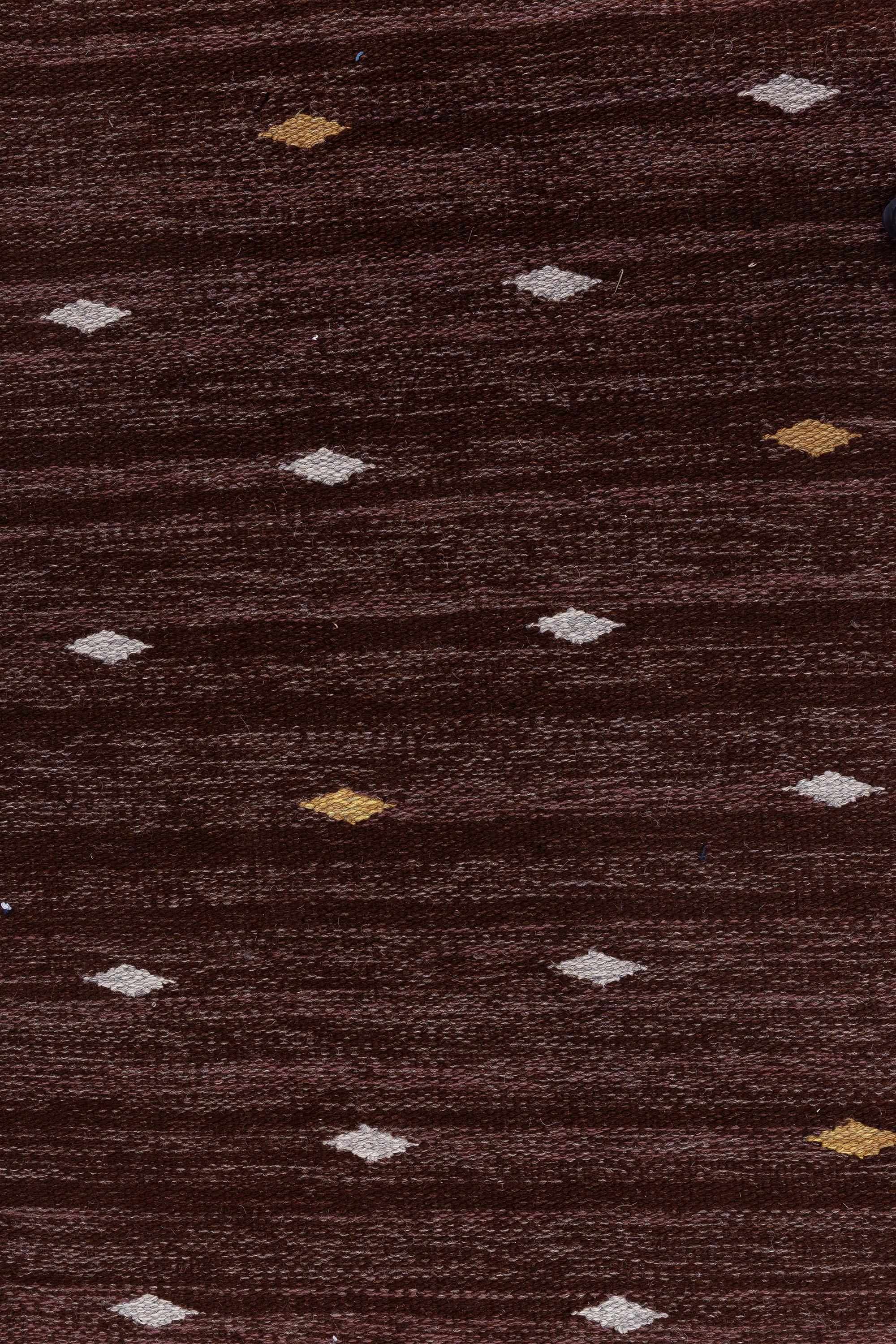 Tessuto a mano Tappeto svedese vintage a trama piatta di Solveig Westerberg, presso Doris Leslie Blau in vendita