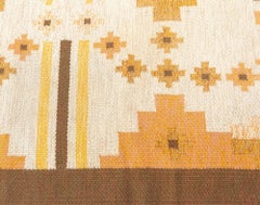 Doris Leslie Blau Swedish Mid-Century Beige Flatweave Rug By Mary Sandberg
