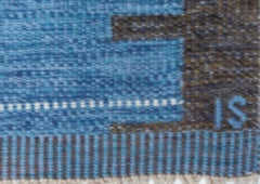 Doris Leslie Blau Swedish Mid-Century Gray Flatweave Carpet By Ingegerd Silow