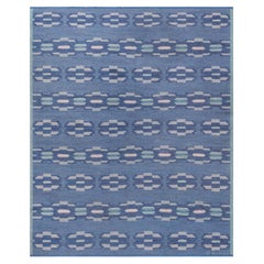 Doris Leslie Blau Swedish Mid-Century Slate Gray Flatweave Carpet By A Bindd