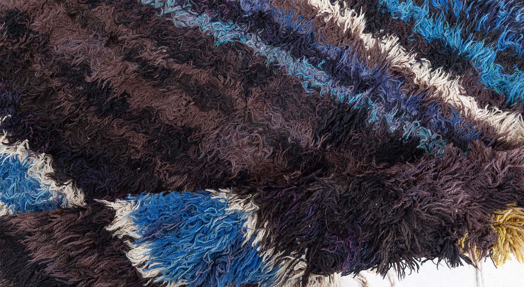 Doris Leslie Blau Swedish Pile Rug by Ingrid Dessau (Schwedisch) im Angebot