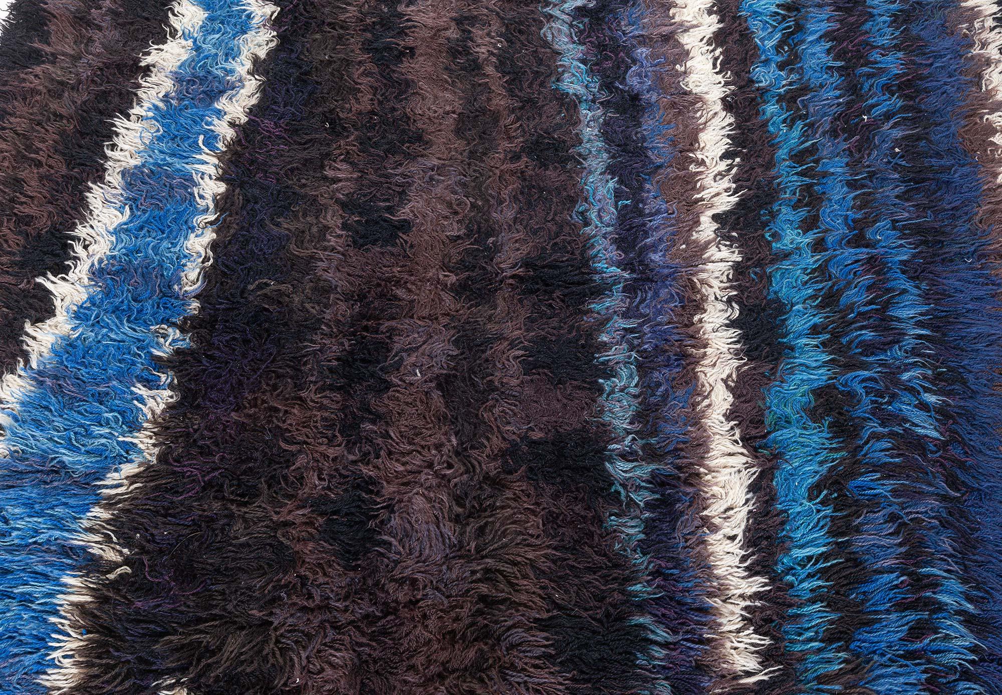 Doris Leslie Blau Swedish Pile Rug by Ingrid Dessau (20. Jahrhundert) im Angebot