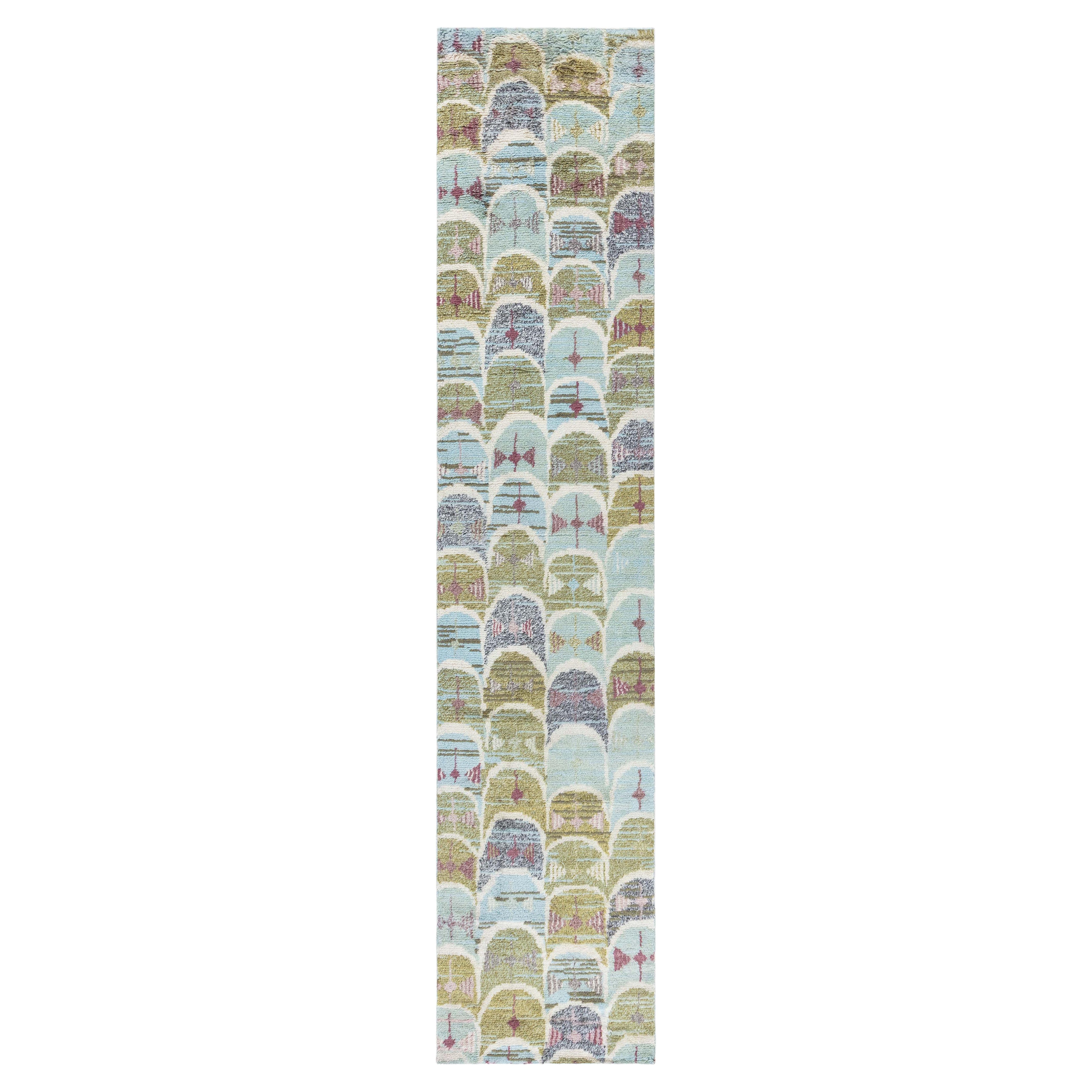 Doris Leslie Blau Swedish Rya Runner Fragment For Sale