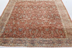 Doris Leslie Blau Tabriz Antico Tappeto floreale a trifoglio beige chiaro - 1900 ca.