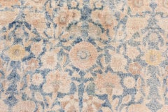 Doris Leslie Blau Tabriz Antico Tappeto floreale a trifoglio beige chiaro - 1920 ca.