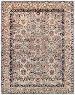 Tappeto Doris Leslie Blau Tabriz Antique Allover Floral Soft Beige - C.C. 1930