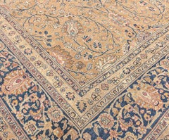 Tappeto Doris Leslie Blau Tabriz Antique Allover Floral Warm Tan - C.C. 1900