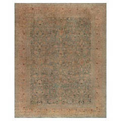Tappeto Doris Leslie Blau Tabriz Antique Allover Floral Warm Tan - C.C. 1930