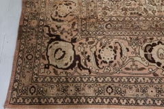 Doris Leslie Blau Tabriz Antique Allover Geometric Light Beige Carpet - c. 1900