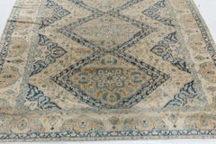 Doris Leslie Blau Tabriz Antique Allover Geometric Soft Beige Rug - c. 1920