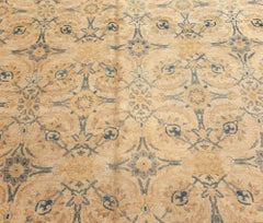 Doris Leslie Blau Tabriz Antique Allover Slate Gray Hand-Knotted Rug - c. 1920