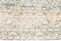 Doris Leslie Blau Tabriz Antique Floral Allover Light Beige Rug - c. 1880