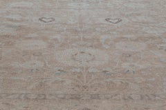 Doris Leslie Blau Tabriz Antique Floral Allover Warm Tan Rug - c. 1920