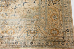 Doris Leslie Blau Tabriz Antique Medallion Soft Beige Hand-Knotted Rug - c. 1920