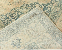 Doris Leslie Blau Tabriz Antique Medallion Warm Tan Carpet - c. 1900