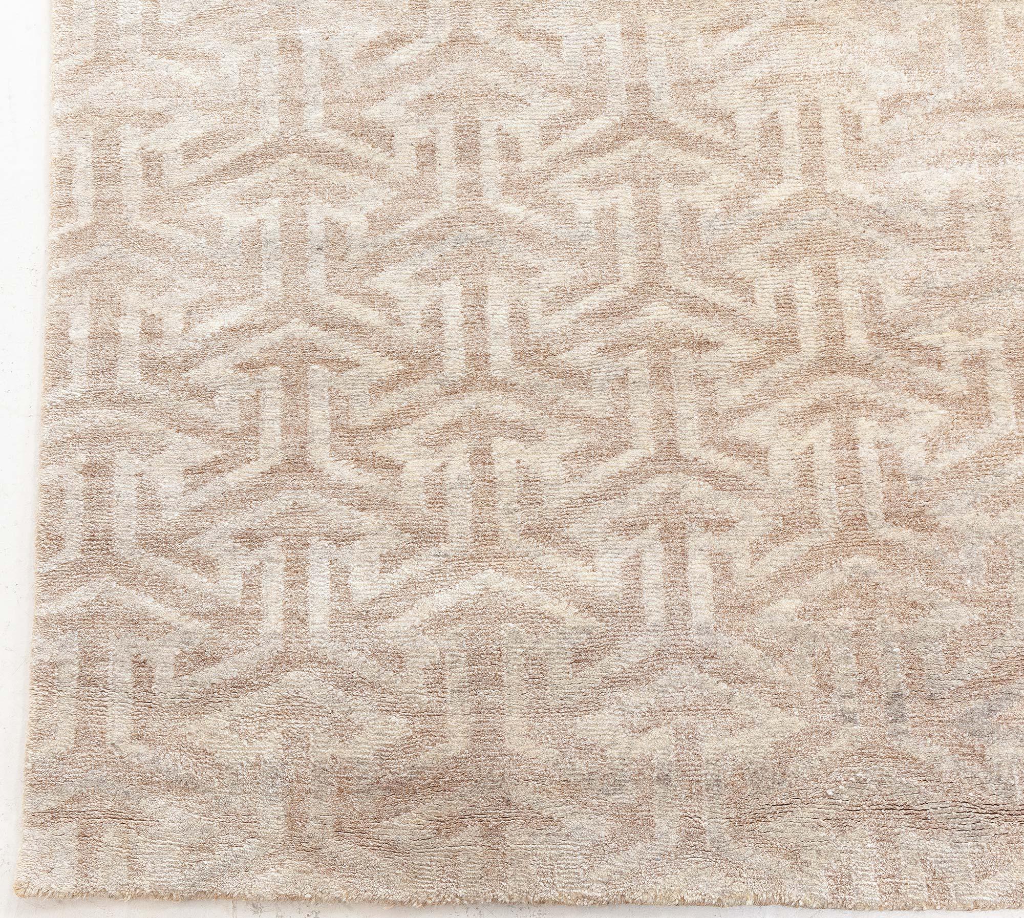 Doris Leslie Blau Terra Rug (Handgeknüpft) im Angebot