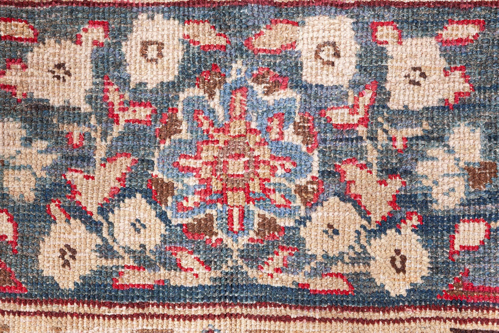 20th Century Doris Leslie Blau Terracotta Antique Persian Tabriz Rug For Sale