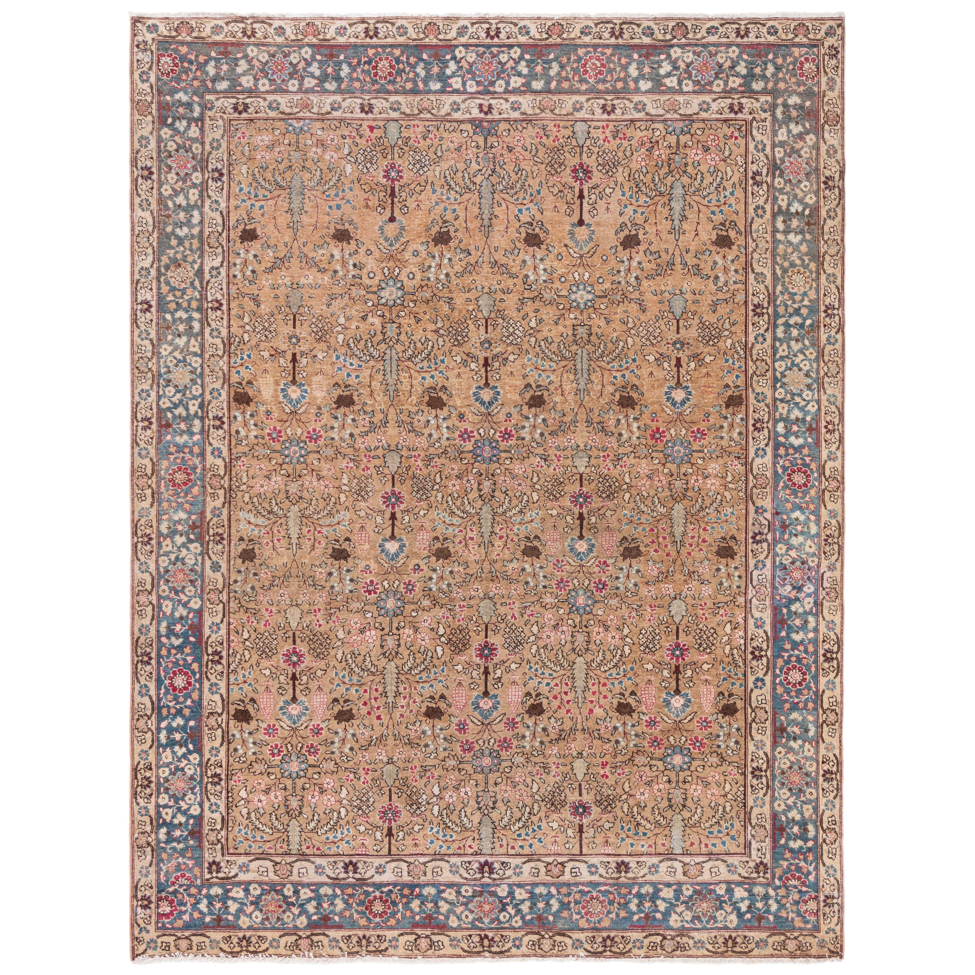 Tappeto Doris Leslie Blau Terracotta Antico Tabriz Persiano in vendita