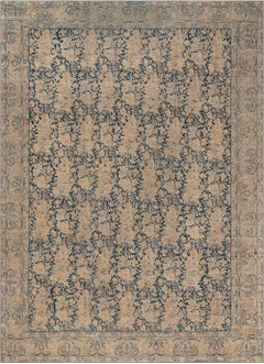 Doris Leslie Blau Timeless Tabriz Antique Allover Warm Tan Rug - c. 1880