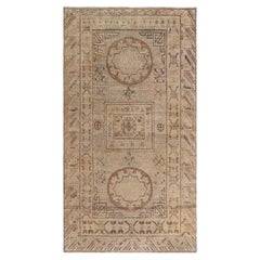 Doris Leslie Blau Timeless Vintage Samarkand Geometric Warm Tan Carpet